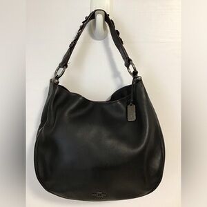 Coach Mae Hobo Bag With Tea Roses Smooth Leather